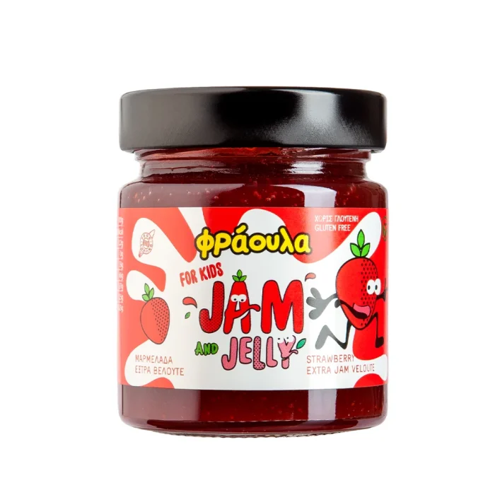 Παιδική Μαρμελάδα Εξτρα Βελουτέ Φράουλα Food Surfing - 235gr