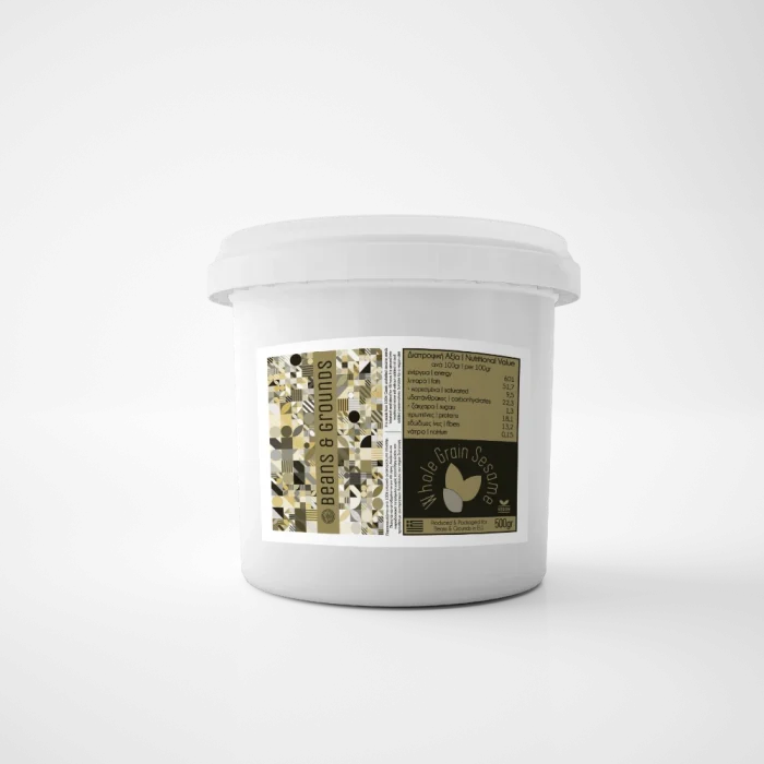 Beans & Grounds - Ταχίνι από Σουσάμι Ολικής Άλεσης - 500gr